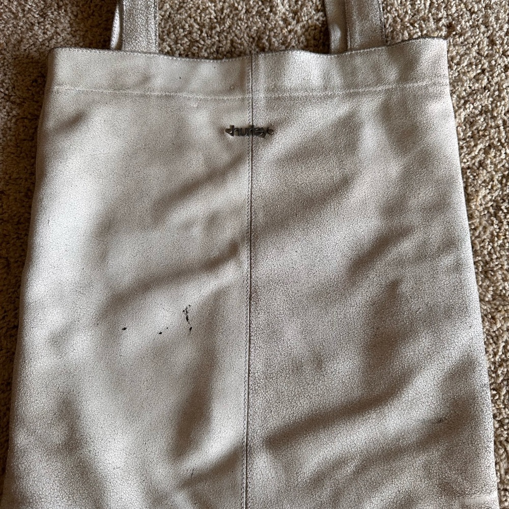 Hurley White Suede Tote